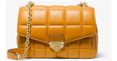 michael kors soho small quilted leather shoulder bag|Michael Kors shoulder bag small.